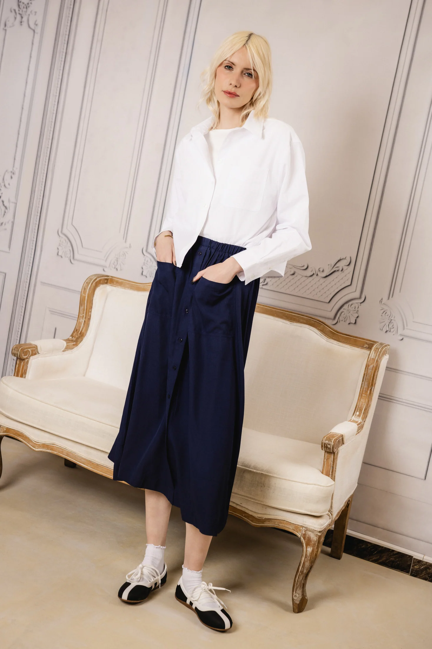 Boxy Oversized Shirt | White - Image 4