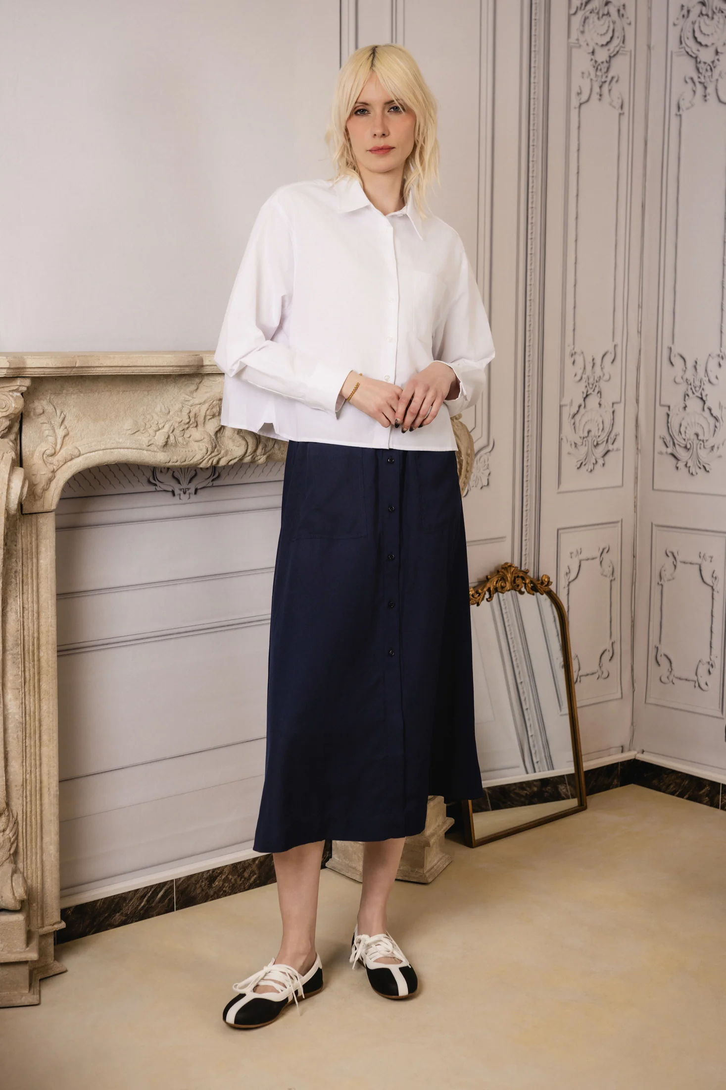Boxy Oversized Shirt | White - Image 5