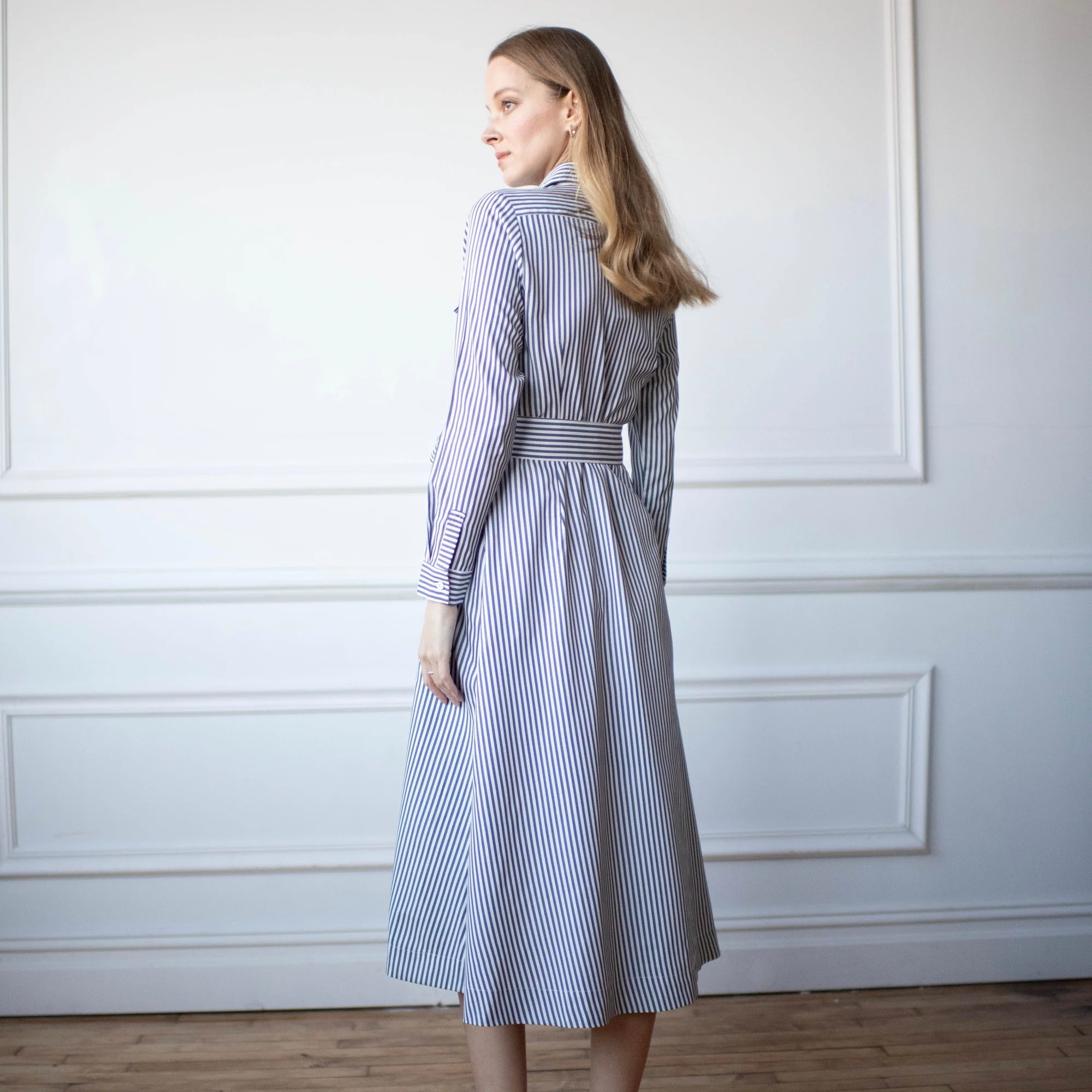 Chérie Pinstripe Dress [Final Sale] - Image 3