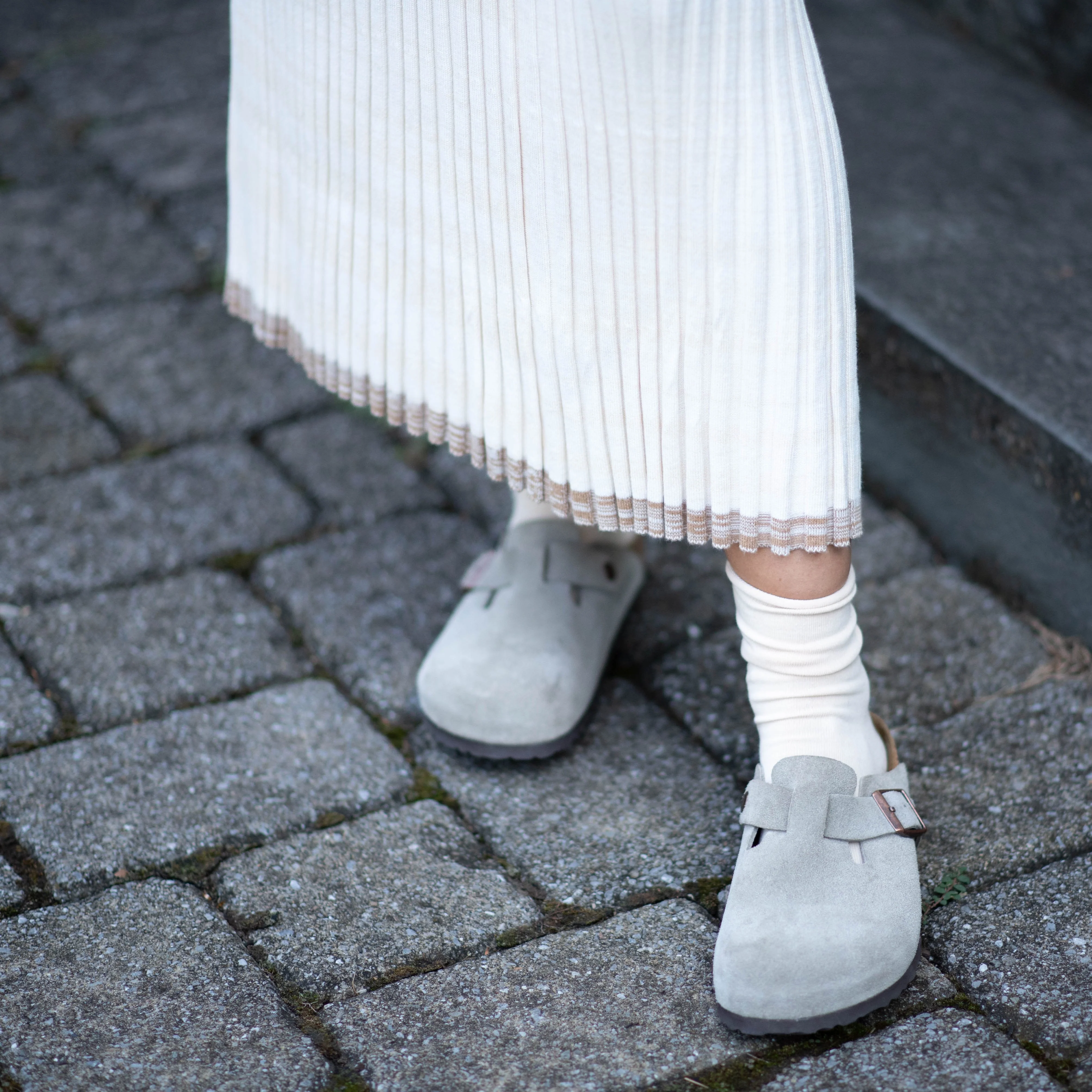 Contrast Knit Skirt | Cream [Final Sale] - Image 8