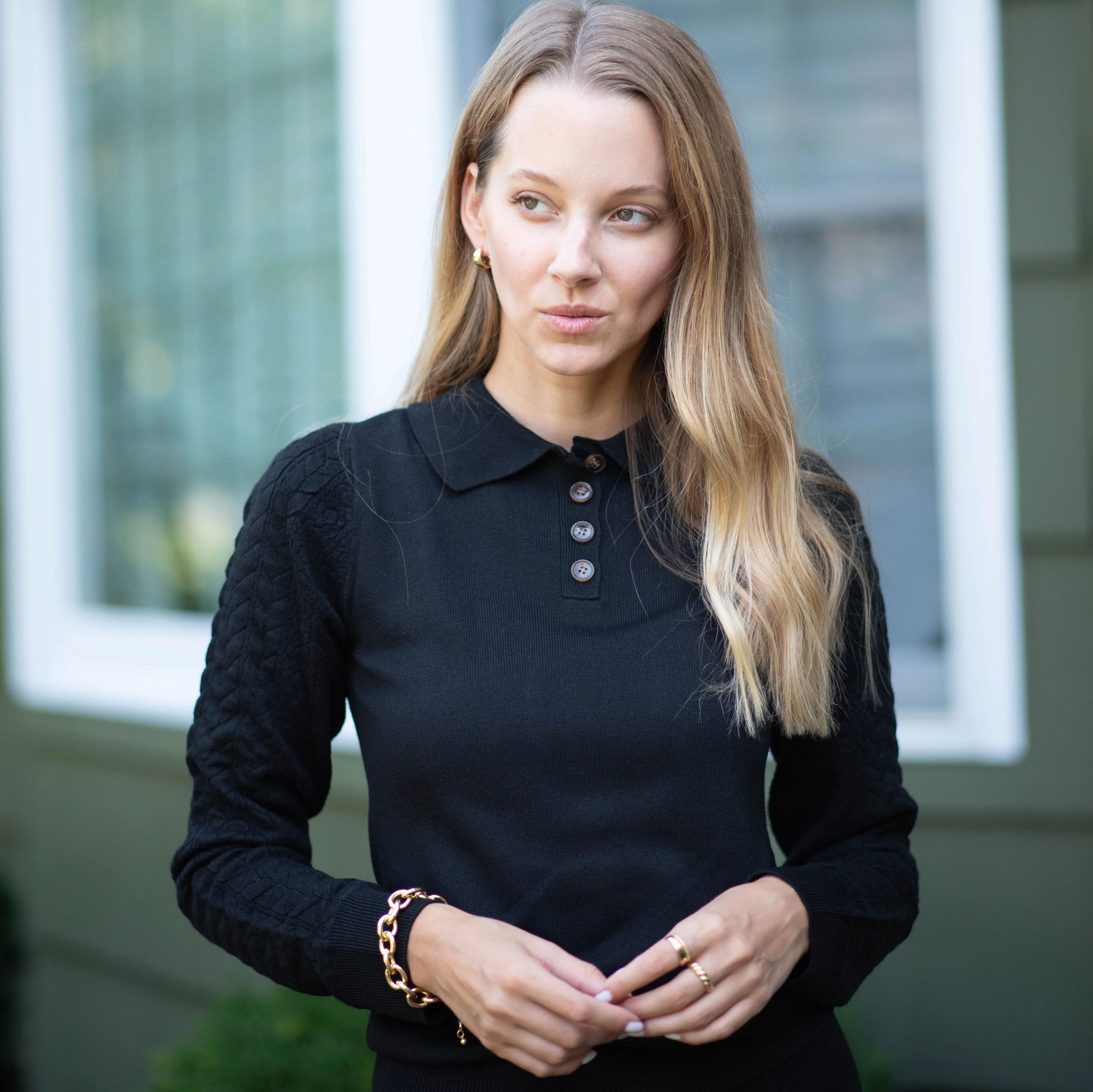 Textured Sweater | Black [Final Sale] - Image 4