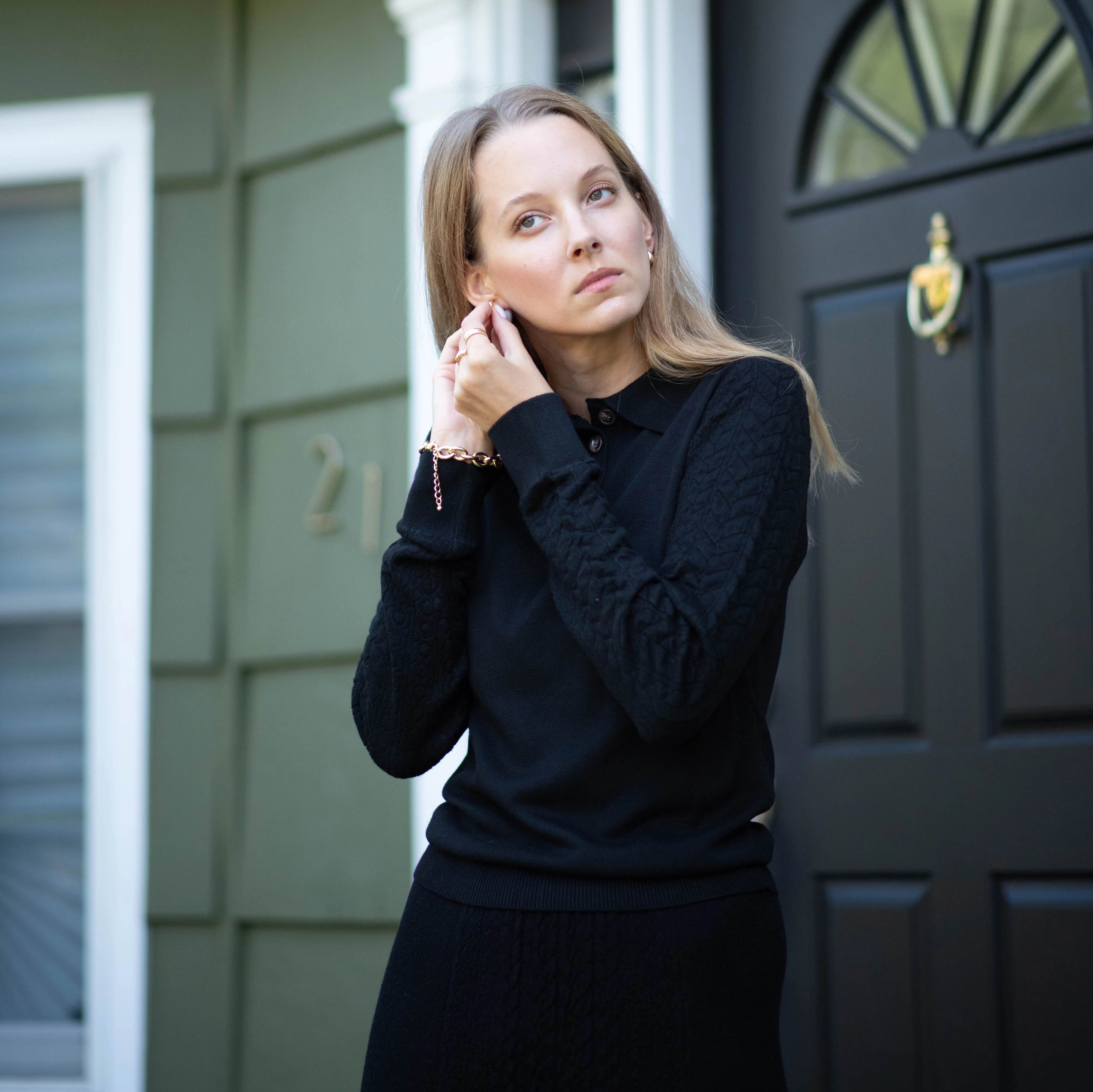 Textured Sweater | Black [Final Sale] - Image 5