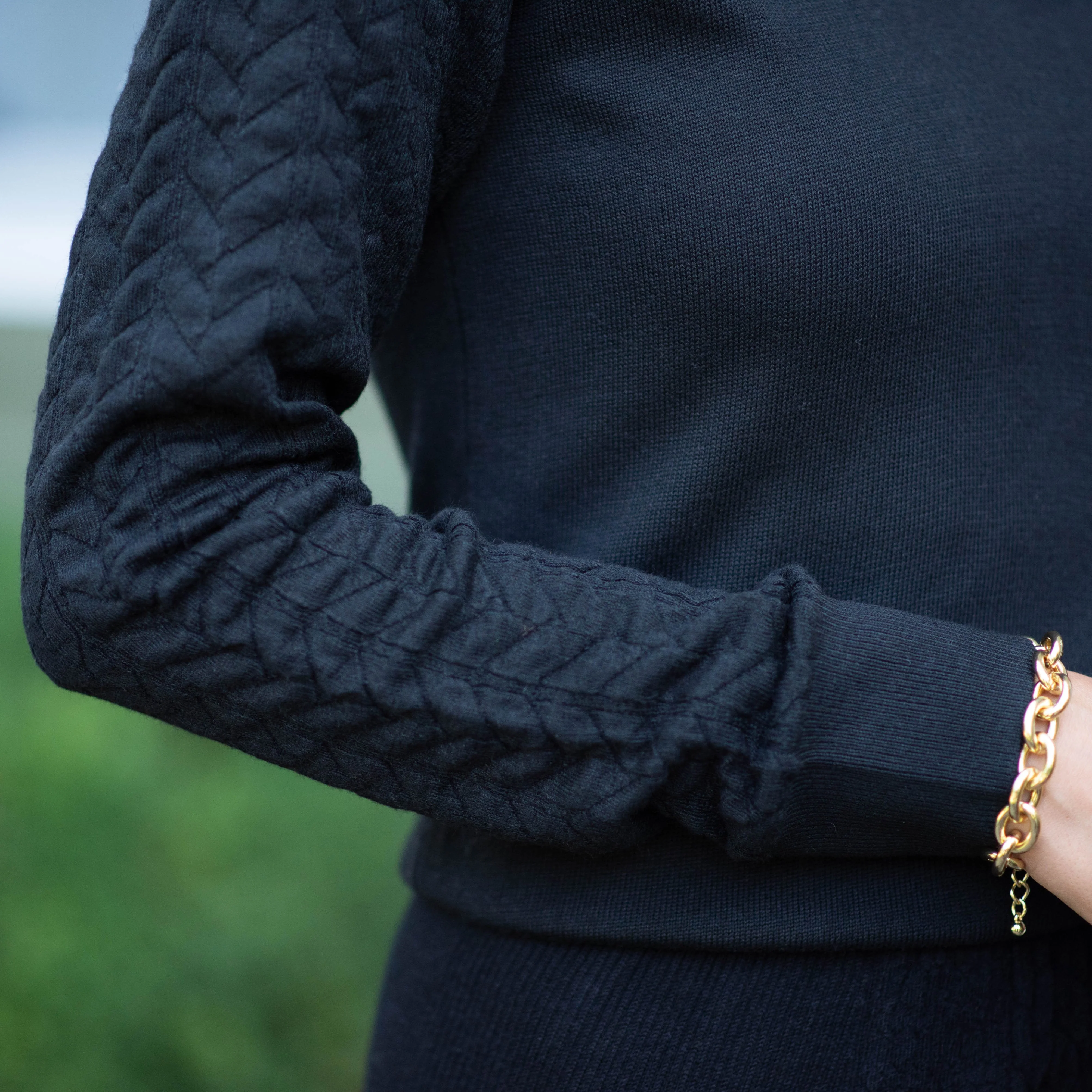 Textured Sweater | Black [Final Sale] - Image 6
