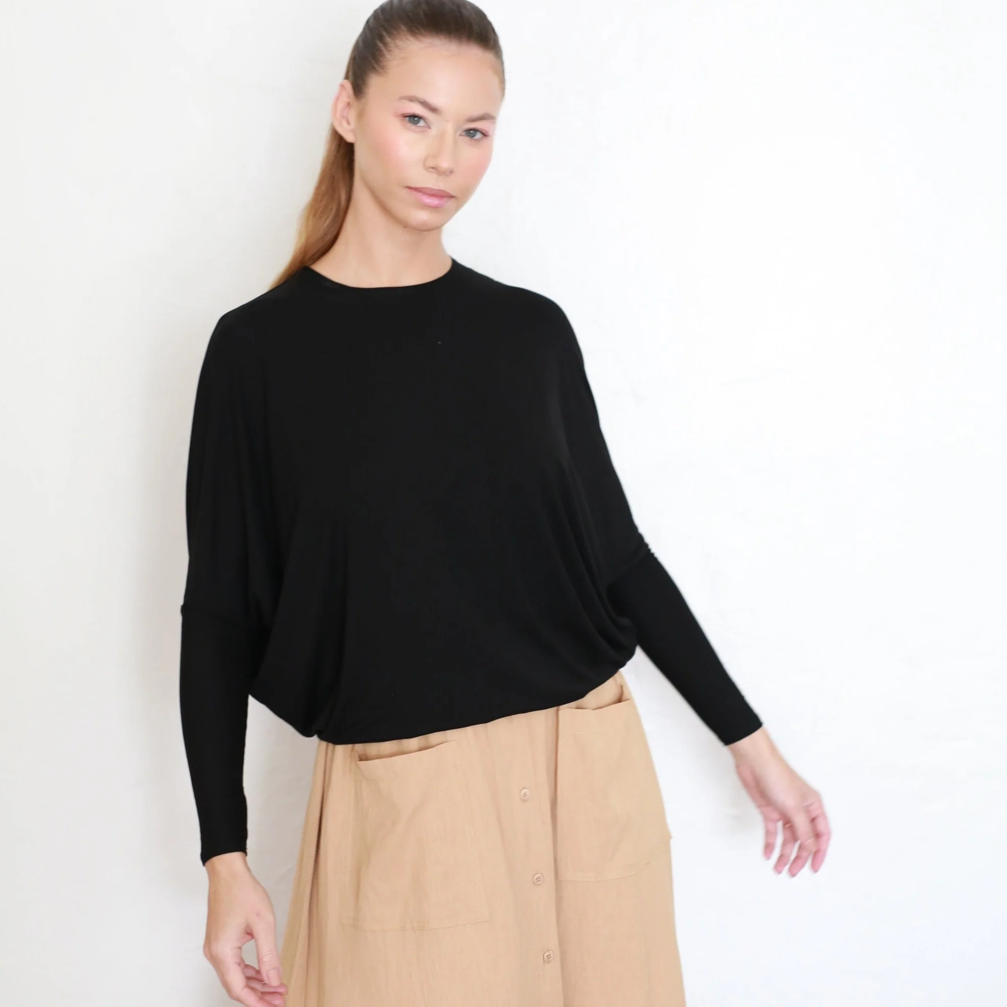 Crepe Button Down | Camel [Final Sale] - Image 4