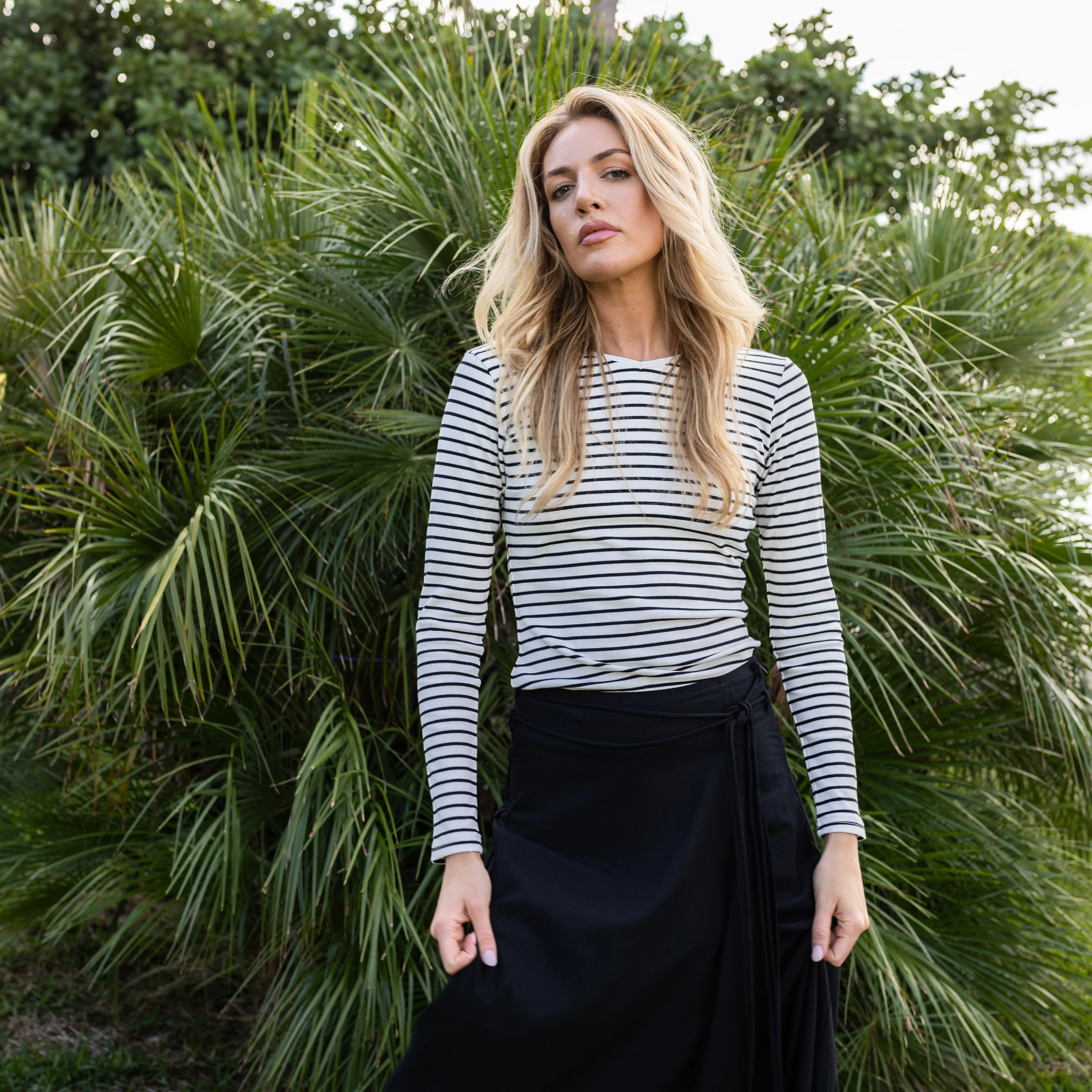 French Linen Skirt | Black - Image 5