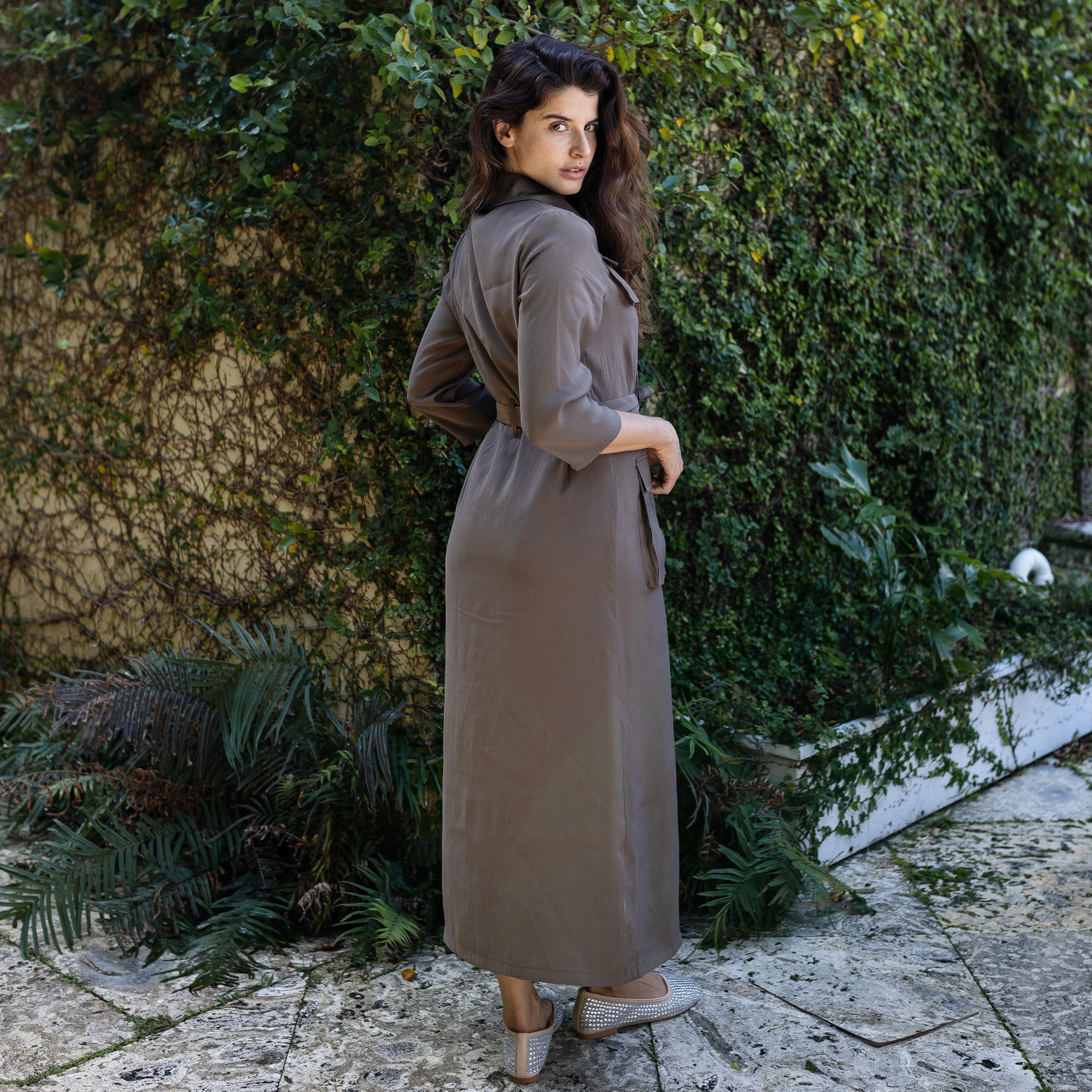 Belted Shirtdress | Brown [Final Sale] - Image 7