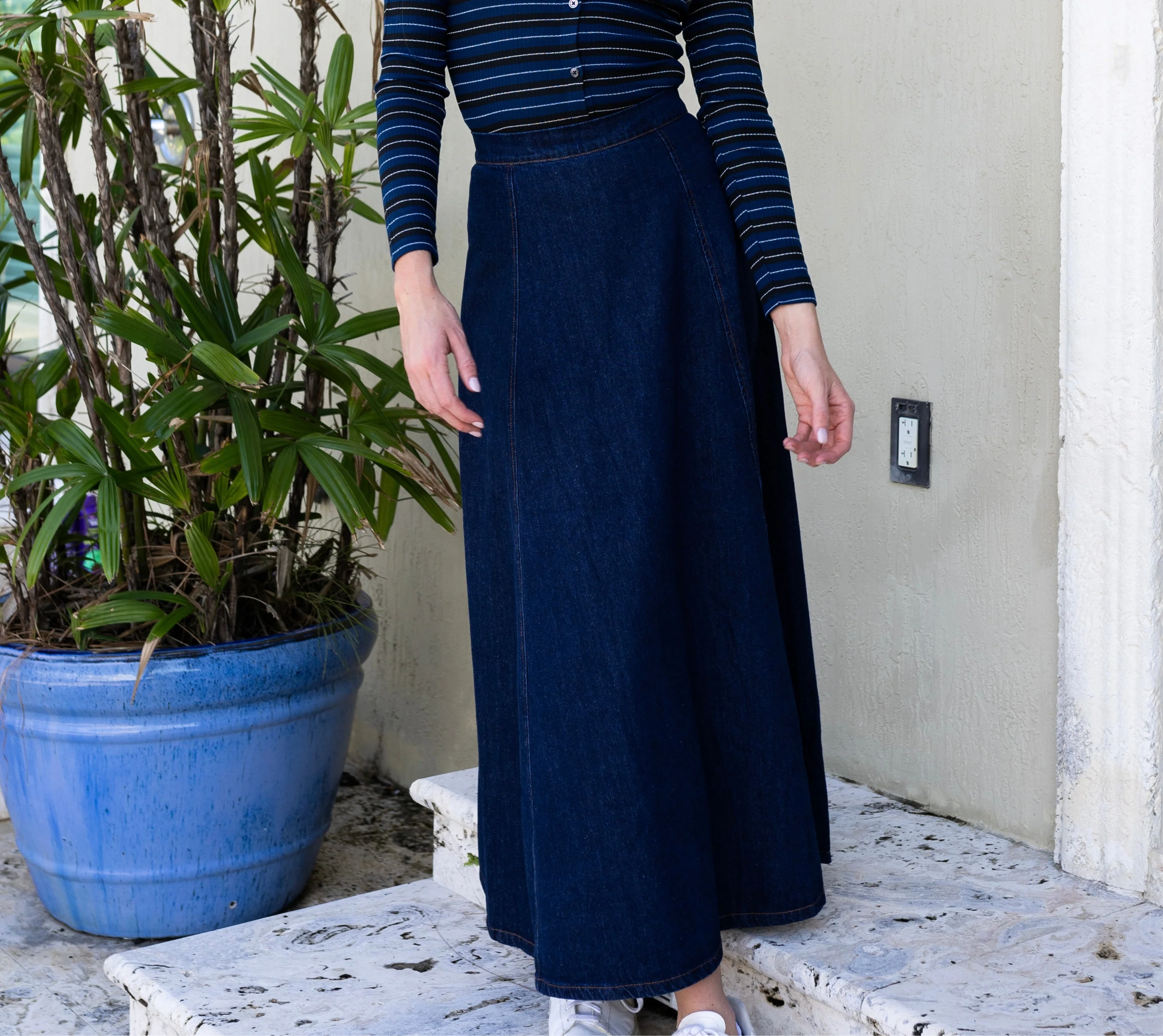 Jane Denim Skirt | Blue - Image 4