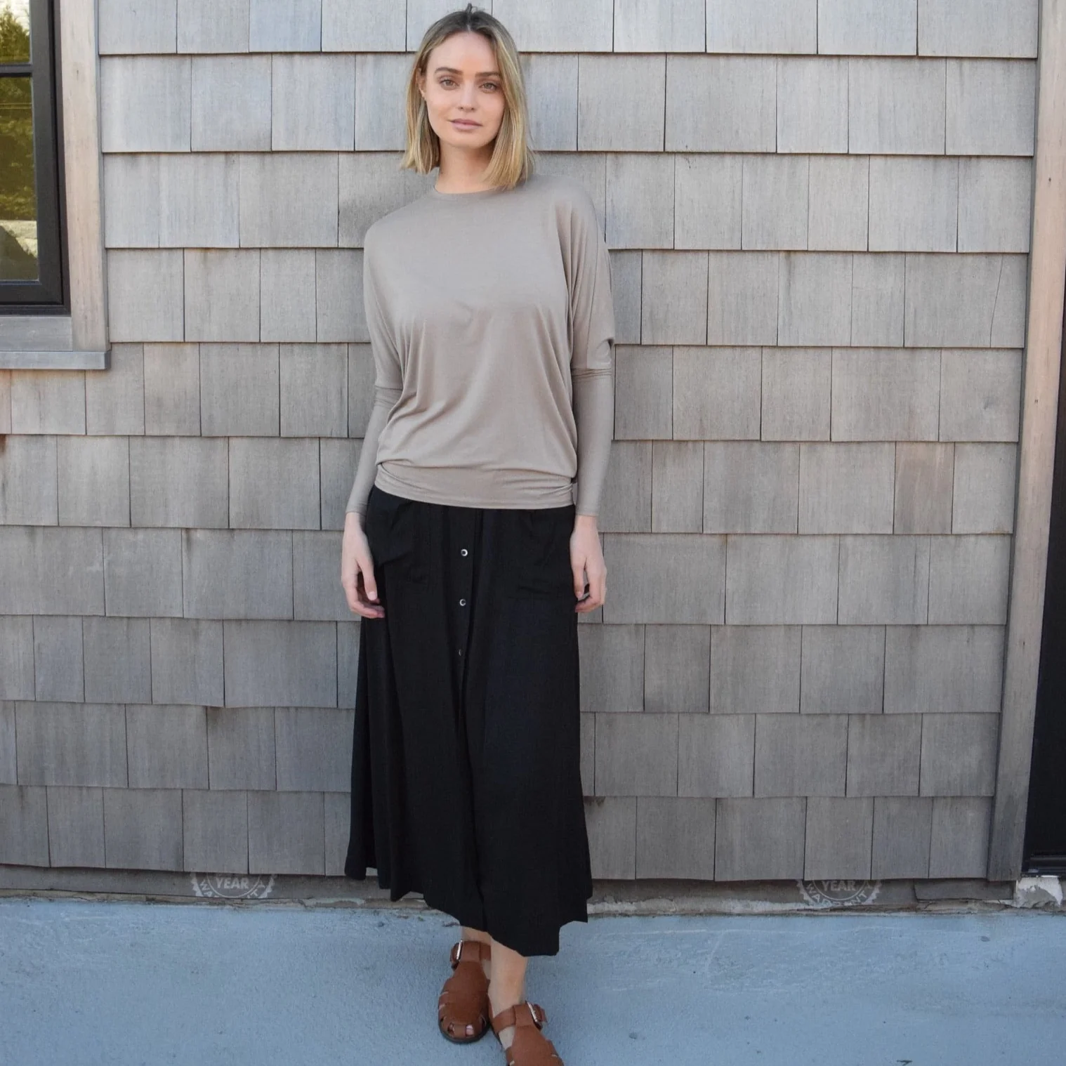 Dolman Tee | Taupe - Image 4