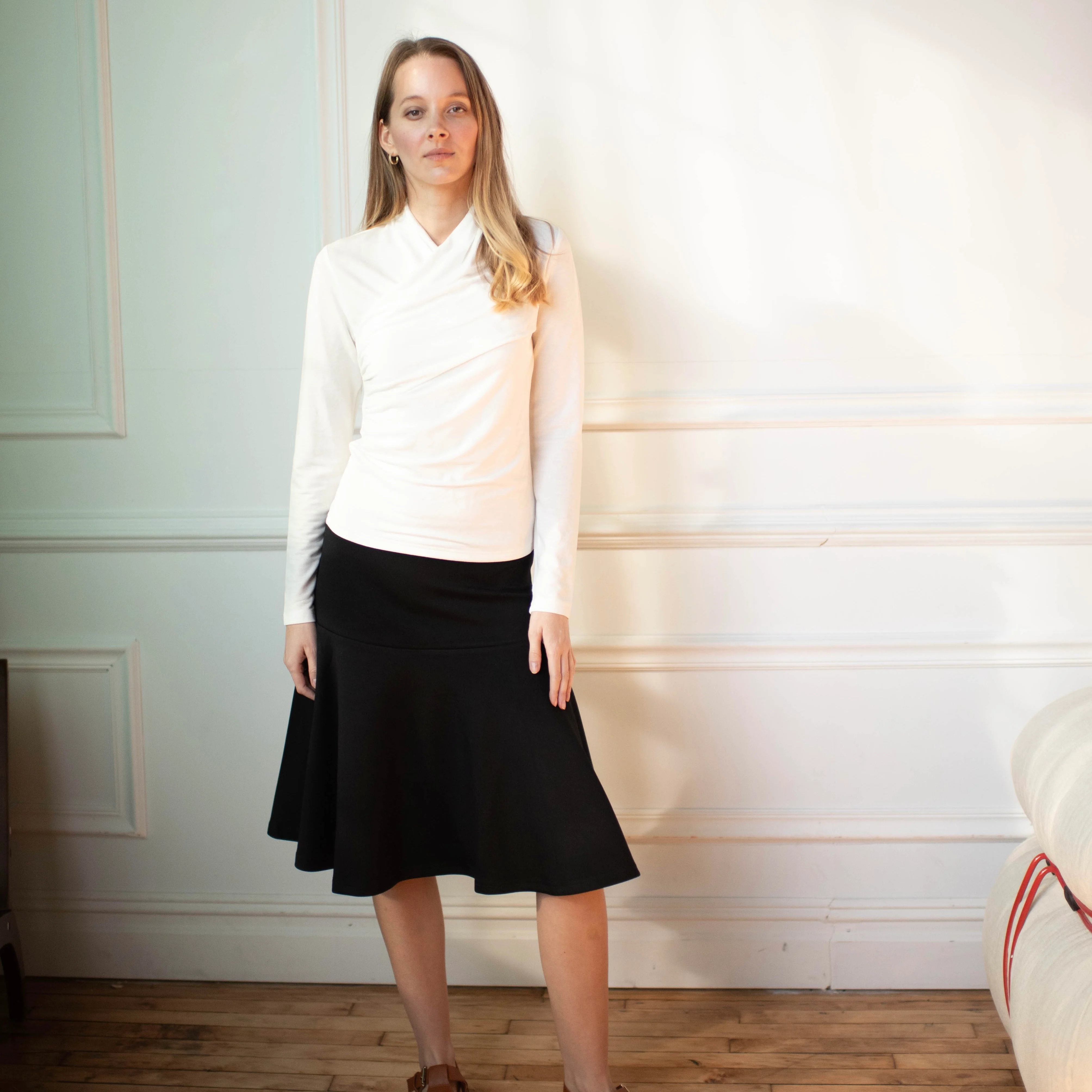 Drop Waist Skirt | Black - Image 4