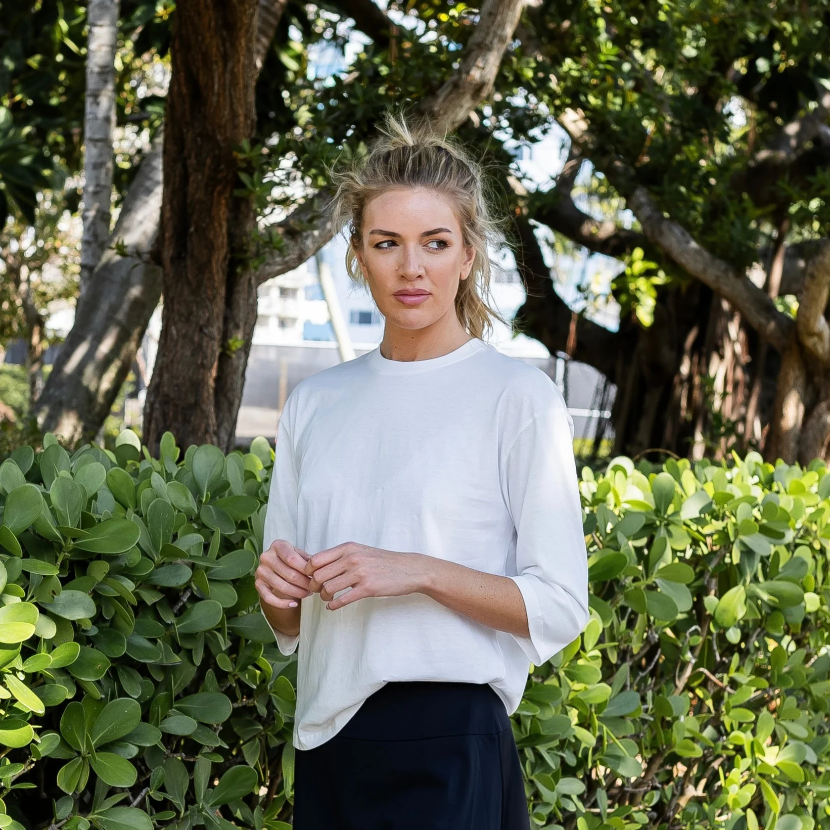 Essential Crewneck Tee | White - Image 3