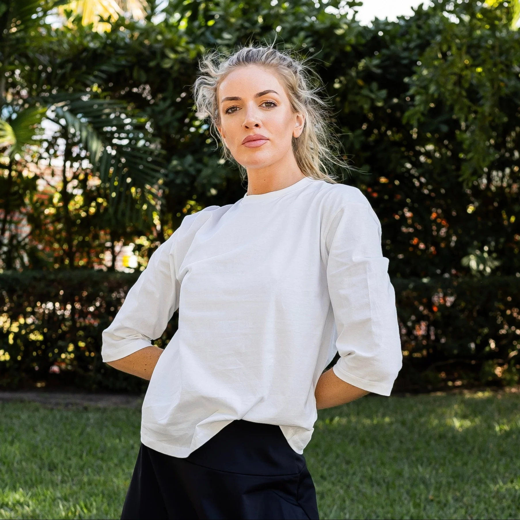 Essential Crewneck Tee | White - Image 4