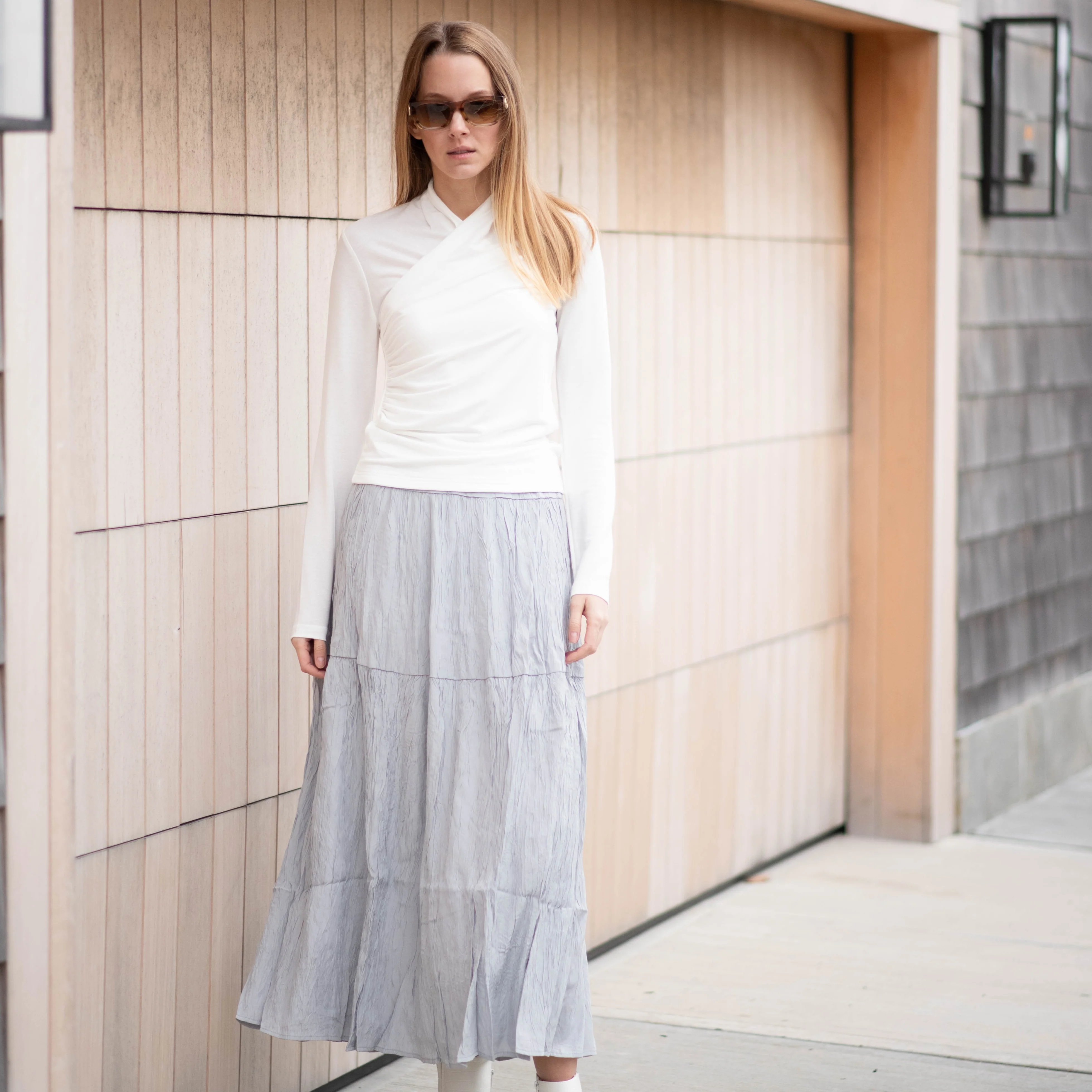 Evie Wrap Top | White [Final Sale] - Image 5