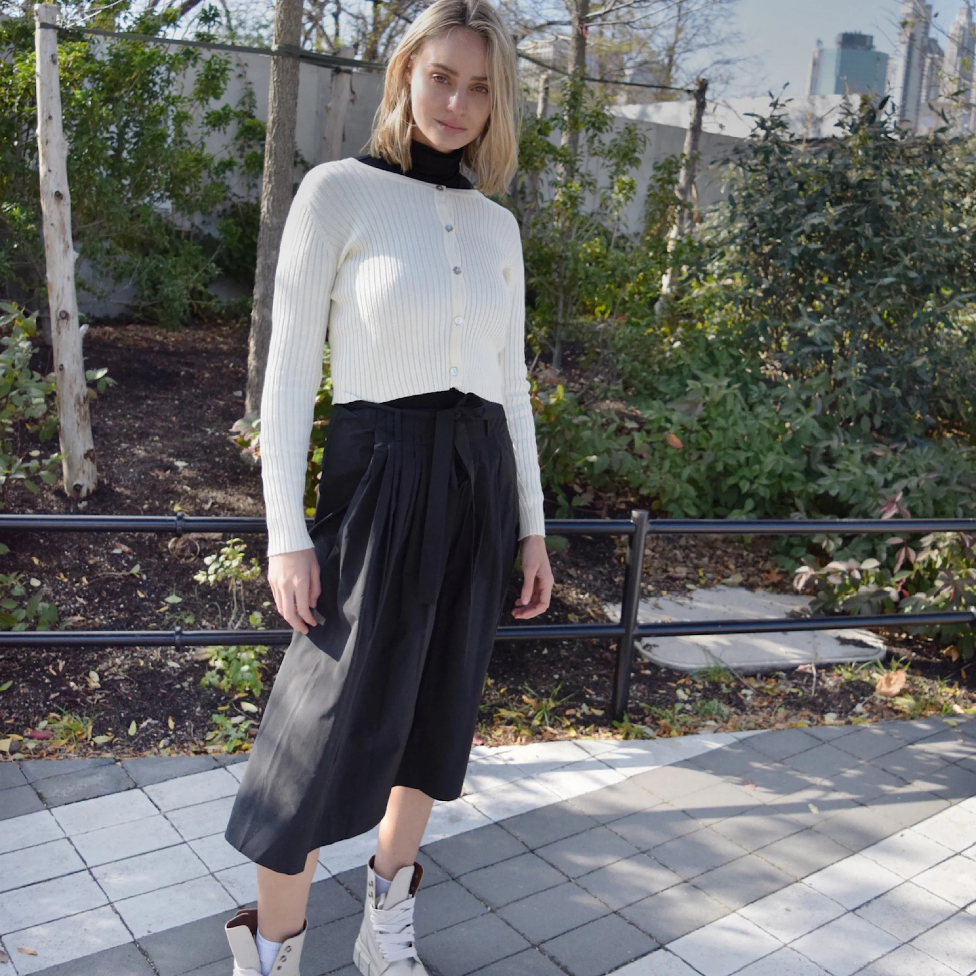 Knit Cardigan | Cream - Image 3