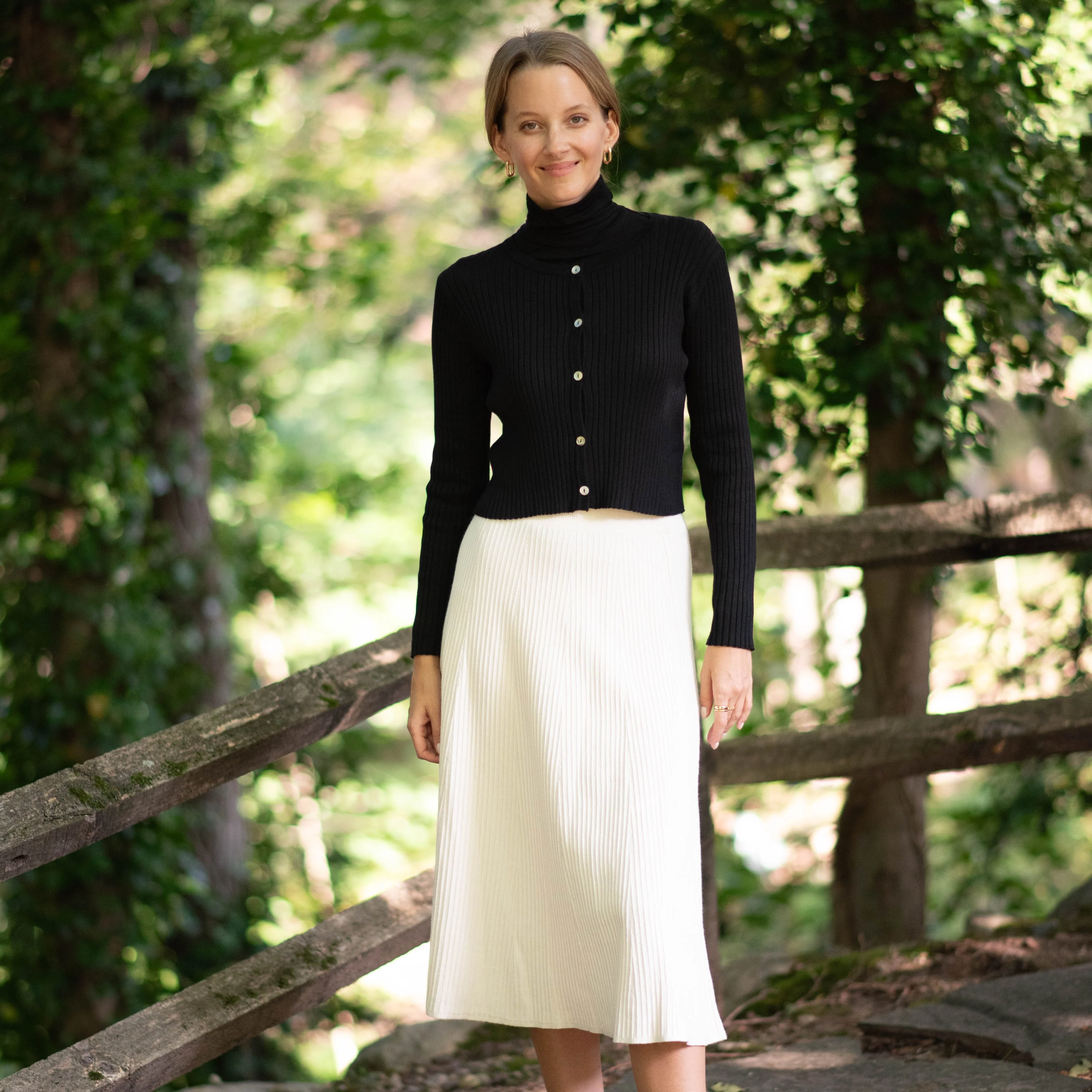 Midi Knit Skirt | Cream [Final Sale] - Image 6