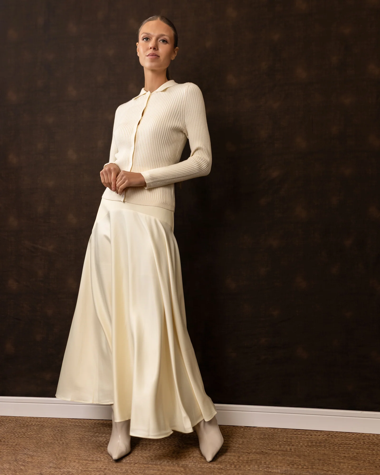 Rae Ribbed Cardigan | Cream [Final Sale] - Image 3