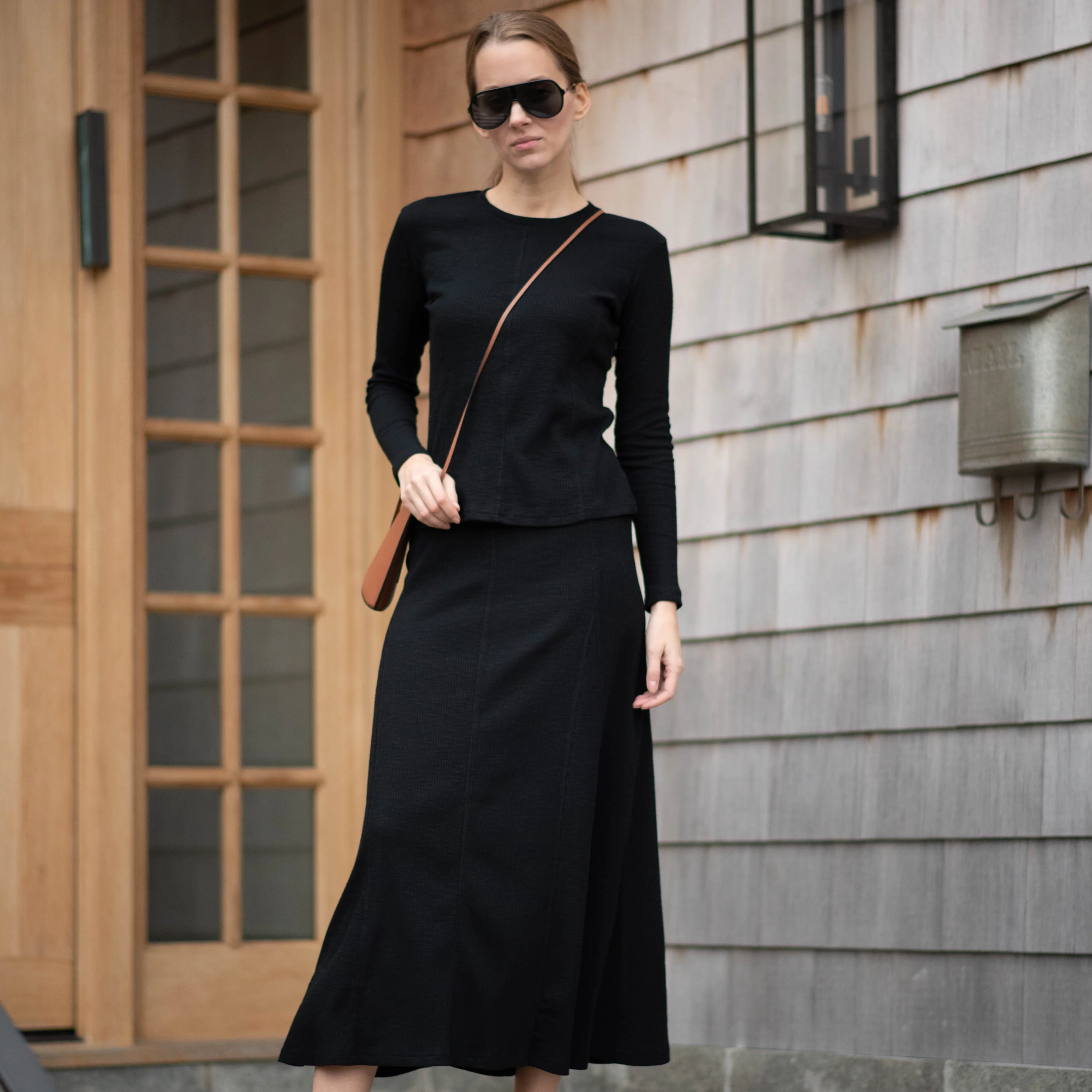 Relaxed Rib Maxi | Black [Final Sale] - Image 4