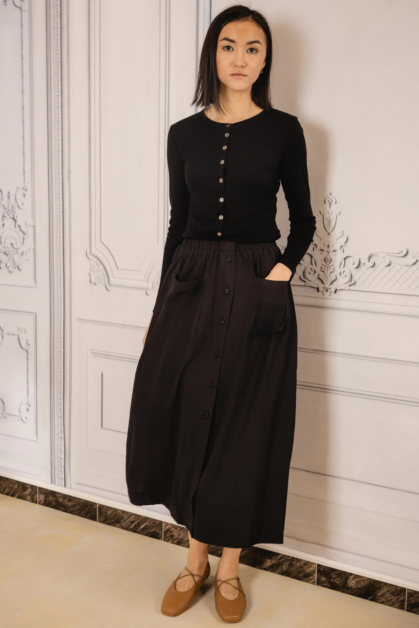 T-shirt Cardi | Black - Image 3