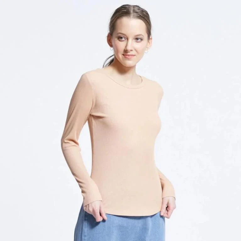 Ribbed Crewneck Tee | Oatmeal - Image 3