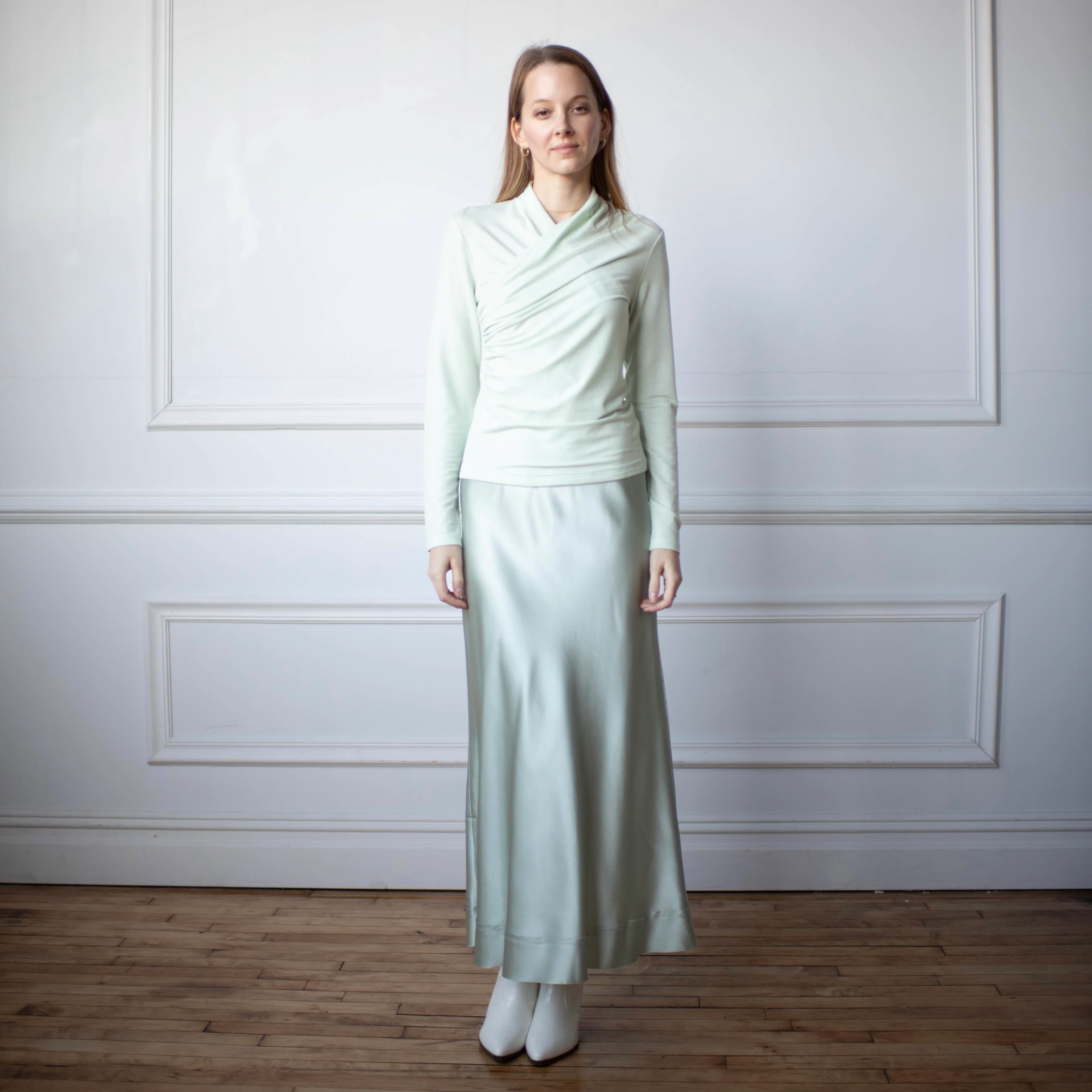 Evie Wrap Top | Mint [Final Sale] - Image 4