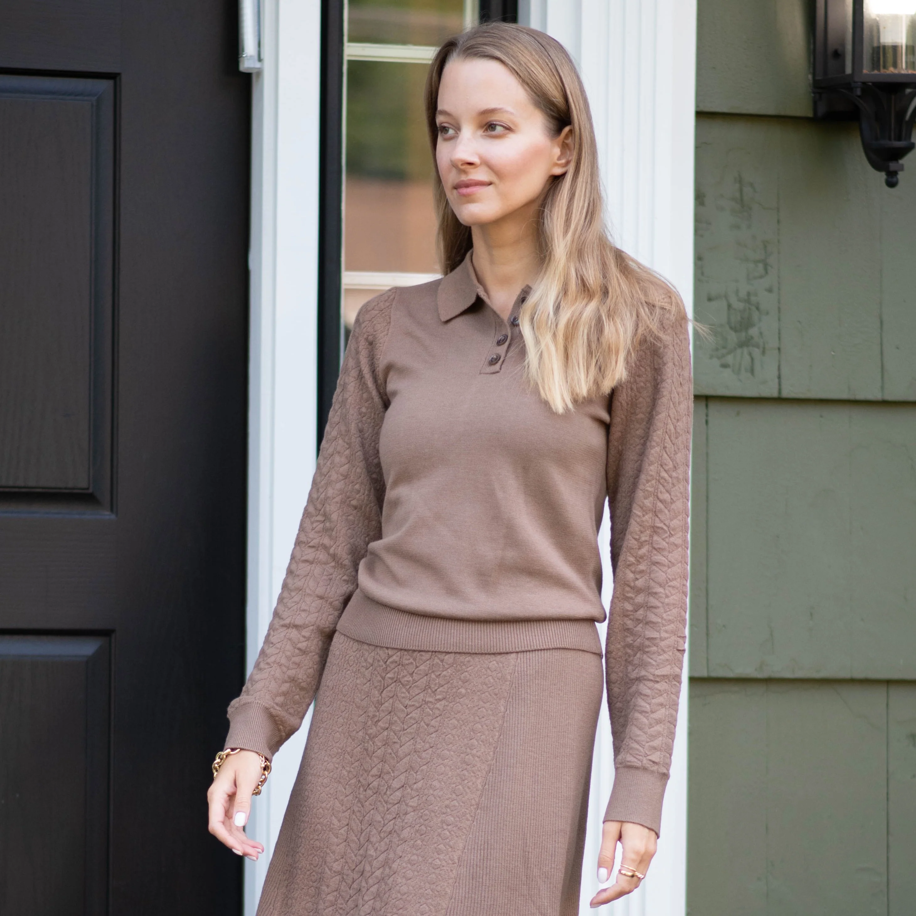 Textured Sweater | Brown [Final Sale] - Image 3