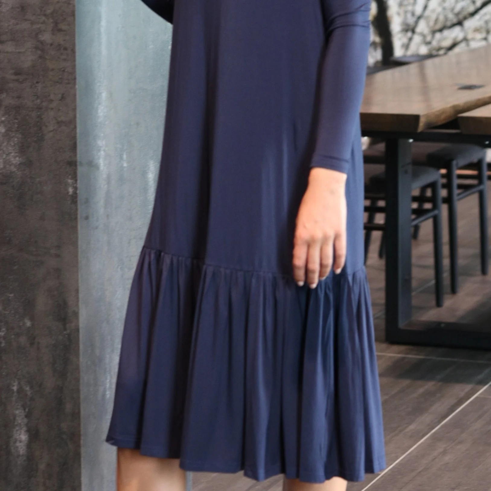 Turtleneck Dress | Navy [Final Sale] - Image 6