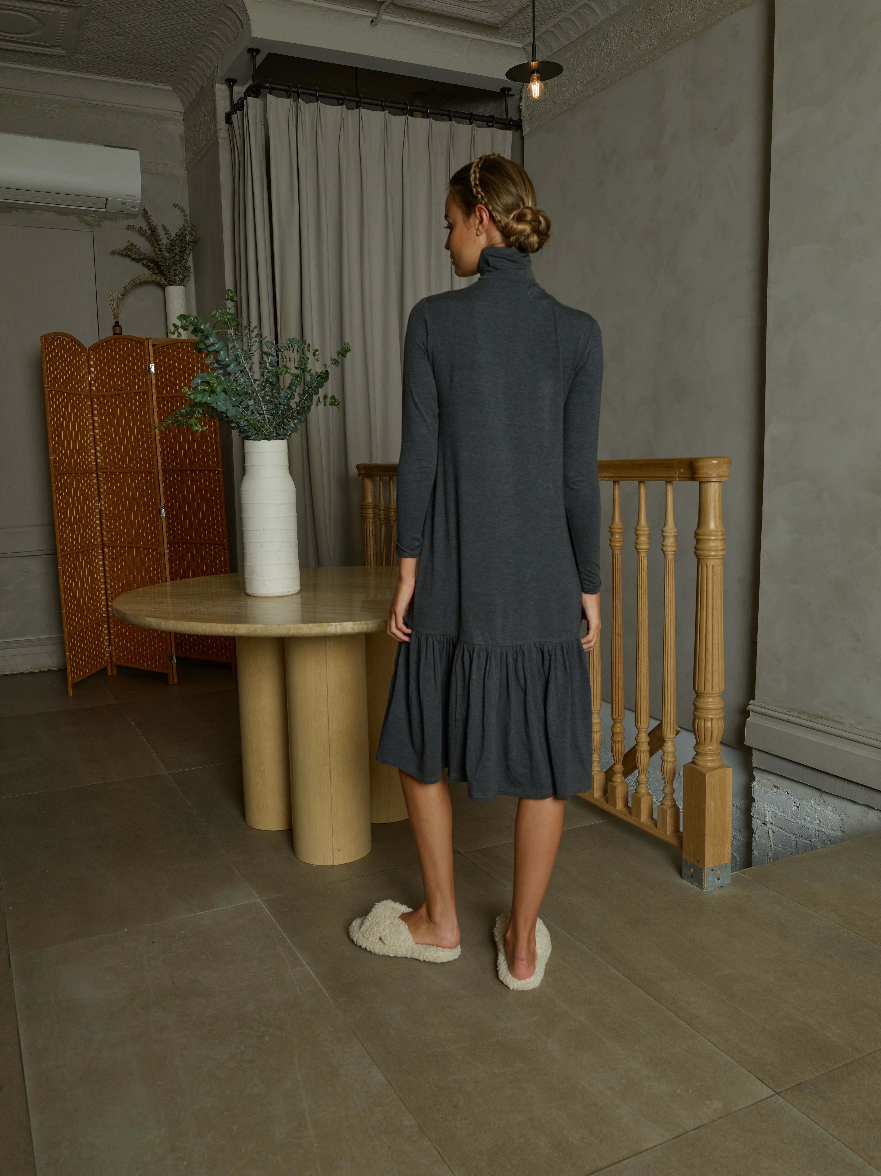 Turtleneck Dress | Grey [Final Sale] - Image 7