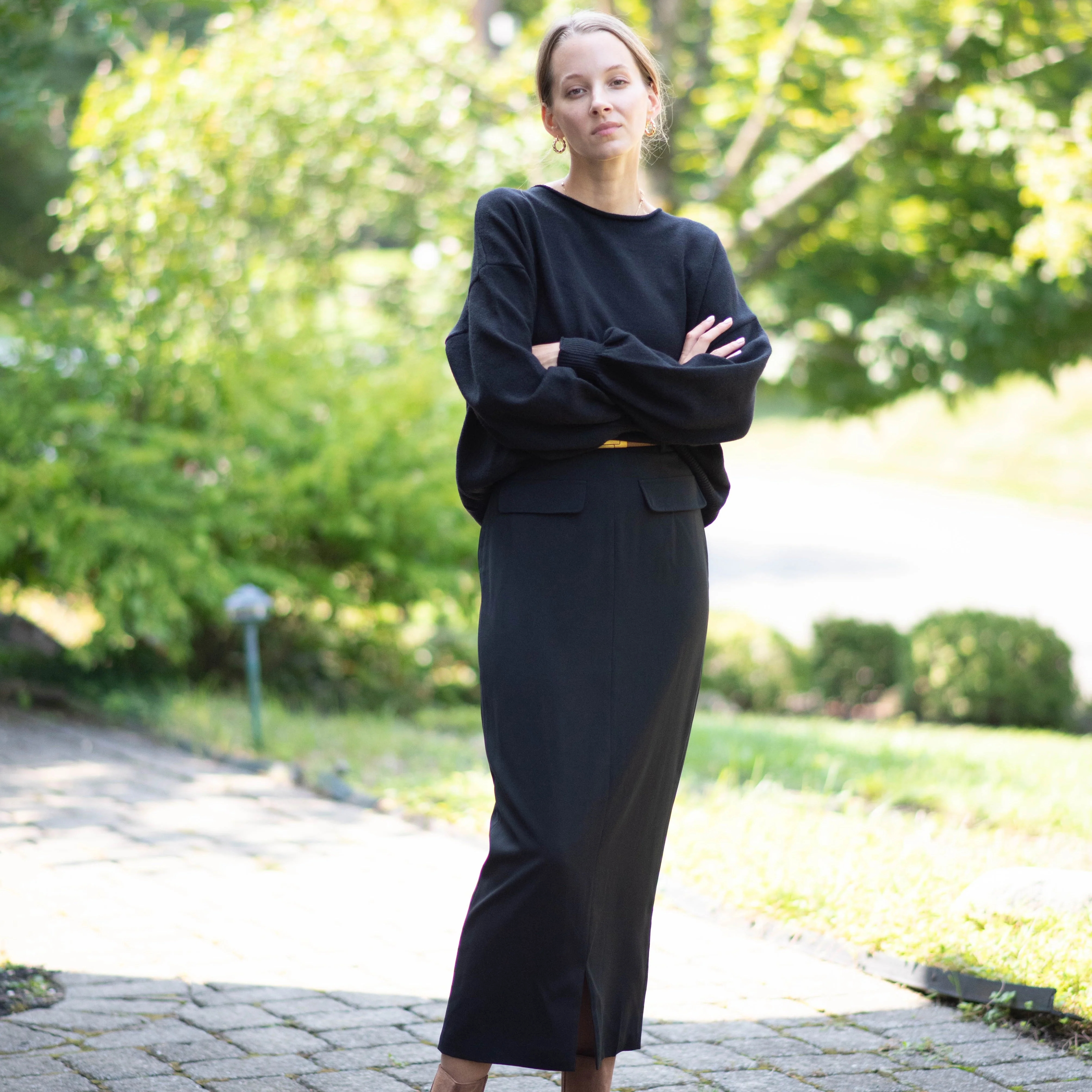 Tuxedo Skirt | Black [Final Sale] - Image 3