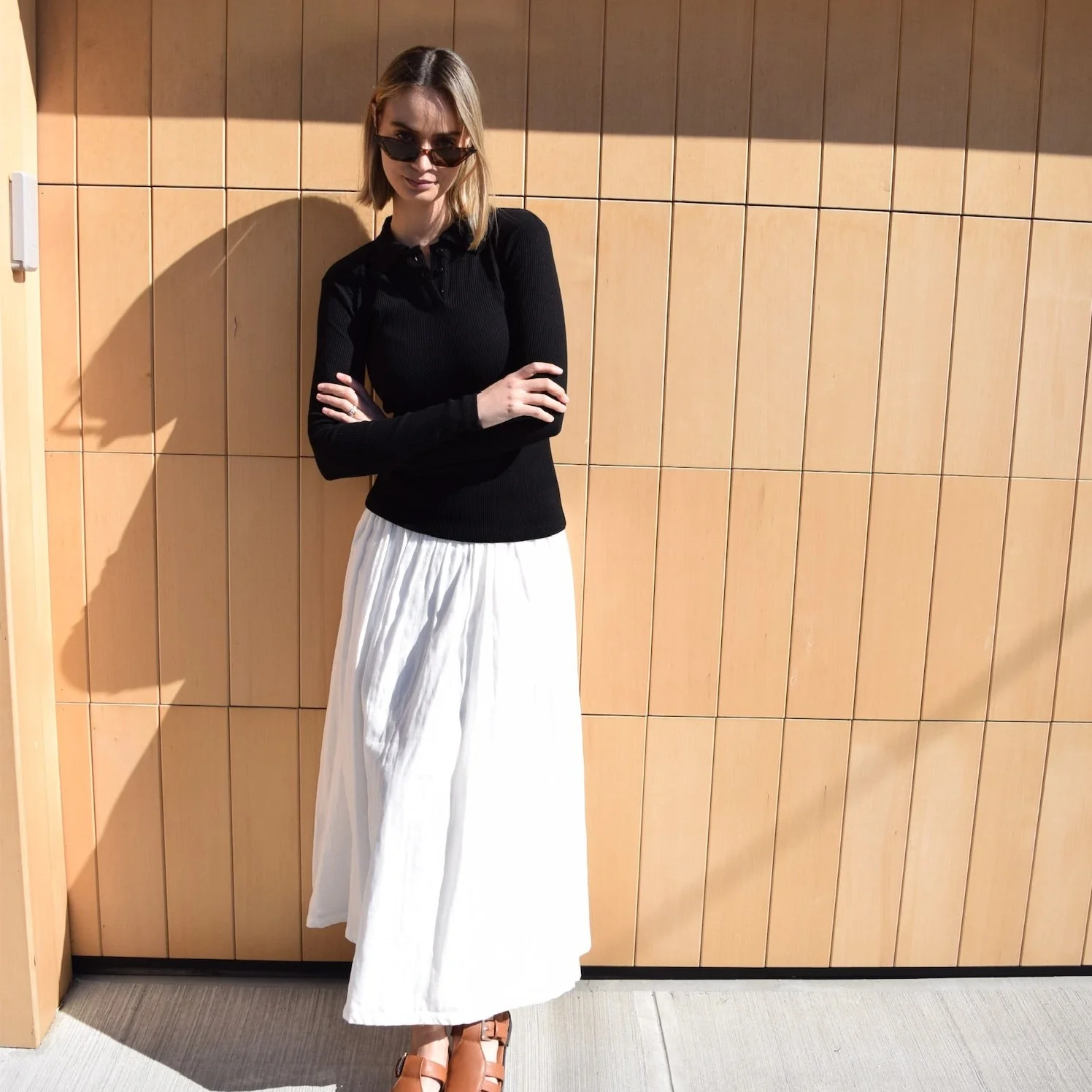 Yoke Linen Maxi | White [Final Sale] - Image 4
